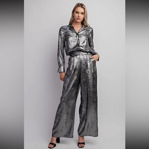 Silver pants straight legged - true to size